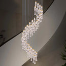Ljojo Luxury LED Chandelier: Modern Design for Staircase, Hallway & Villa