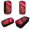 Ljojo Lightning Mcqueen Car Double Layer Pencilcase - Large Capacity Office Accessories