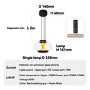 Modern Glass Pendant Lights for Bedroom Dining Room by Ljojo - Stylish Night Lighting Décor