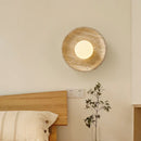 Ljojo LED Wall Lamps: Nordic Minimalism Bedroom & Living Room Light, Yellow Travertine