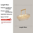 French High-end LED Crystal Chandeliers - Luxury Pendant Lights for Home Decor by Ljojo