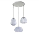 Nordic Simple LED Pendant Light Fabric Chandelier for Living Room by Ljojo