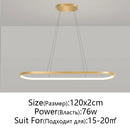 Ljojo Minimalism Line LED Pendant Light for Living Room, Dining Room, Bedroom