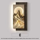 3D Sandstone Landscape Painting - Modern Corridor Decoration Wall Lamp by Ljojo