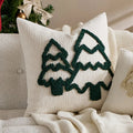 Embroidered Christmas Tree Cushions Cover - Ljojo Branded Festive Pillowcase