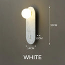 Ljojo Marble Sconce: European Luxury Green Wall Lamp for Bedroom & Living Room