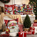 Ljojo LED Christmas Pillowcase with Santa Claus Snowman Bell Design