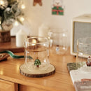 Ljojo 3D Christmas Theme Glass Mug 450ml - Ideal Gift for Girls, Kids, and Lovers