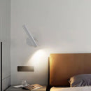 LED Wall Lamp Rotatable Gold White Metal Warm Bedroom Living Room Lighting - Ljojo