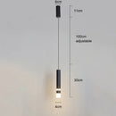 Ljojo LED Pendant Light Chandelier with Spotlights Modern Indoor Lighting for Living Room Bedroom