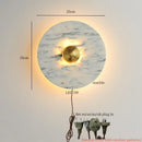 Ljojo Marble LED Wall Light: Modern Nordic Bedroom Lamp for Living Room & Bathroom