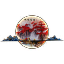 Ljojo 3D Chinese Pine Landscape Wall Lamp for Home Living Room Bedroom