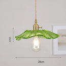 Nordic Purple Glass LED Pendant Lights - Elegant Chandelier for Kitchen & Dining Room by Ljojo