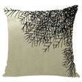 Ljojo Maple Leaf Print Linen Pillowcase for Home Decor and Sofa Comfort