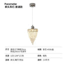 Nordic Crystal Bedroom Headboard Pendant Chandelier by Ljojo