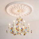 French Crystal Warm Chandelier - Romantic Memphis Lamp for Girl's Master Bedroom by Ljojo