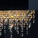 Ljojo Luxury Modern Crystal Chandelier Dining Room LED Hanging Light