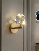 Gold Crystal LED Wall Lamp by Ljojo: Modern Luxury Sconce for Home Decor