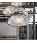 Smoke Gray Glass Chandelier Lighting Art Blown Glass Chandelier for Restaurant Decor by Ljojo