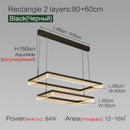 Nordic Square Pendant Lights Dimmable for Living Room - Ljojo