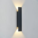 Ljojo 18W LED Black Wall Lamp Outdoor Waterproof Aluminum Wall Lights