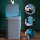 Ljojo 16L Electric Sensor Trash Can Touchless Smart Bin Kitchen Bathroom Garbage Bin