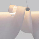 LED Chandelier White Acrylic 3000K Modern Art Deco Parlor Dining Room Bedroom Light by Ljojo