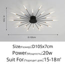 LED Modern Minimalist Ceiling Chandelier Lamps Stylish Design Art Suspension Pendant Lights by Ljojo