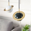 Ljojo Marble Pendant Lamp: Stylish Hanging Chandelier for Various Settings