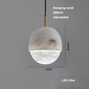 Ljojo Marble Art LED Chandelier - Luxury Dining Room Ceiling Lighting