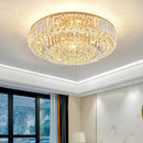 Large Crystal Ceiling Chandelier Classic Luxury Led Lampara Gold Round Ceiling Lights Home Decor Lustre Home Appliance by Ljojo