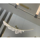 Ljojo Luxury Feather Pendant Lamp Modern Chandelier for Creative Restaurant Bar Exhibition Hall