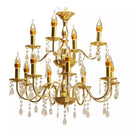 French Gold Iron Art Pendant Lantern Pavilion Wedding Props Ljojo