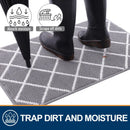 Ljojo Low-Profile Indoor Doormat Washable Absorbent Resist Dirt Non Slip Entryway Mats