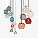 Ljojo Modern Glass Chandelier Nordic Lustre Led Pendant Light Glass Hanging Lamp