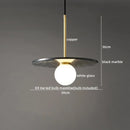 Ljojo Marble Copper LED Pendant Lamp for Modern Interiors