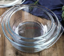 Ljojo 1400ml Glass Bowl with Lid - Heat-Resistant Microwave Soup & Salad Plate