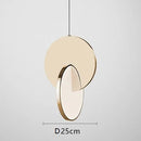 Modern Geometric Gold Silver Small Pendant Lamps Table Dining Bedroom Chandelier by Ljojo