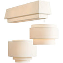 Ljojo Minimalist Japanese Style Fabric Pendant Light for Bedroom and Living Room