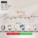 Modern Glass Chandelier Pendant Lamp Hanging Light for Dining Room Kitchen by Ljojo.
