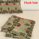 Ljojo 4-Layer Cotton Gauze Fringed Blanket for Spring & Summer