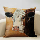 Ljojo Linen Farm Animals Cushion Cover 45x45CM - High-quality Bedroom Decor