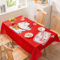 Ljojo Light Luxury Rectangular Tablecloth with Oil-Proof and Anti-Scalding Features