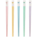 Ljojo Love Alloy Chopsticks Set - Non-Slip, Healthy, Korean Style, 5 Pairs
