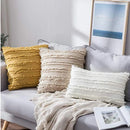 Cotton Linen Cushion Cover Set by Ljojo: Soft, Decorative Pillowcase for Living Room Sofa