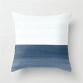 Geometric Blue Ink Flower Pillowcase for Stylish Home Decor by Ljojo