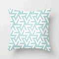 Ljojo Mint Green Geometric Print Lumbar Pillowcase