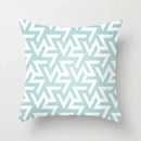 Ljojo Mint Green Geometric Print Lumbar Pillowcase