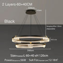 Ljojo Minimalist Ceiling Ring Chandelier Pendant Light for Dining & Living Room