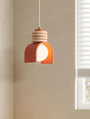 Ljojo LED Pendant Lamp: E27 Bulb, Resin, Adjustable Cord, Indoor Lighting